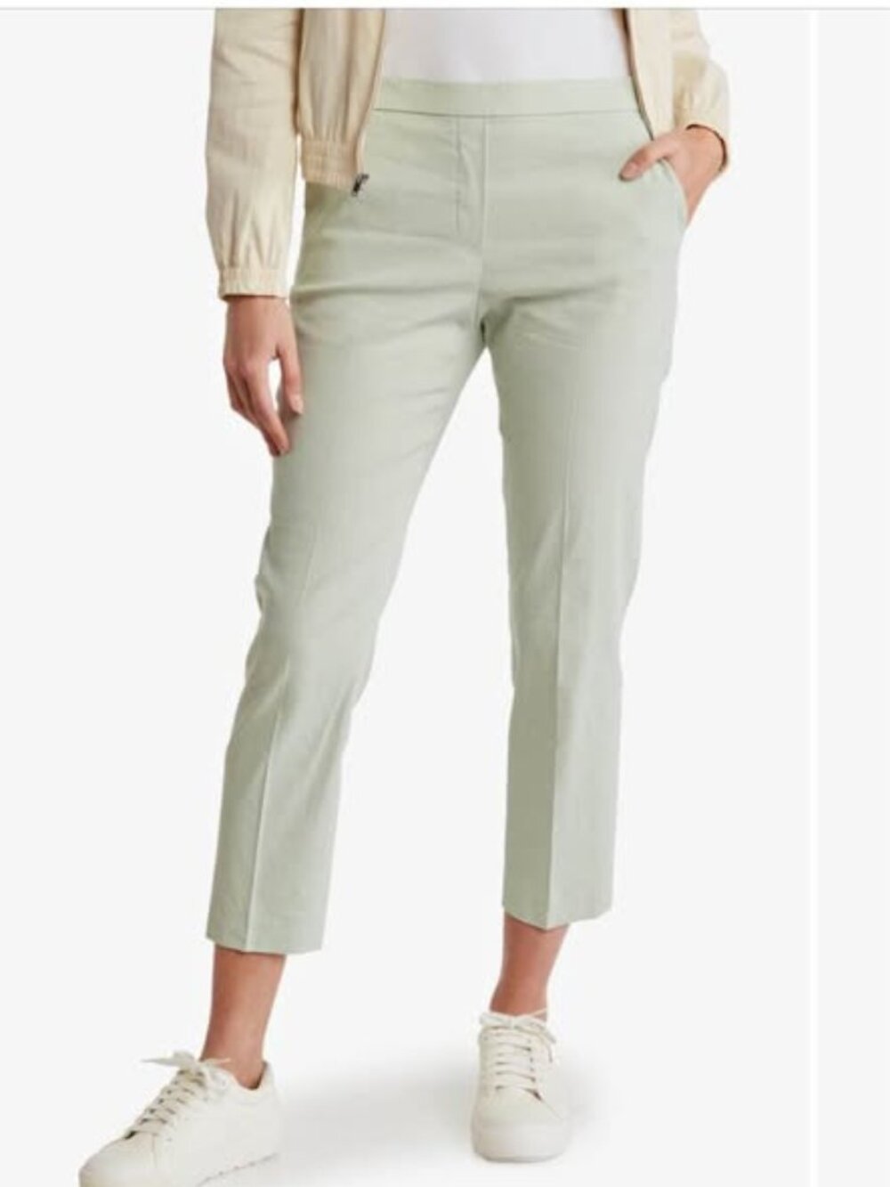 Theory Treeca Pull-On Pants in Eco Crunch Wash - Mint 00